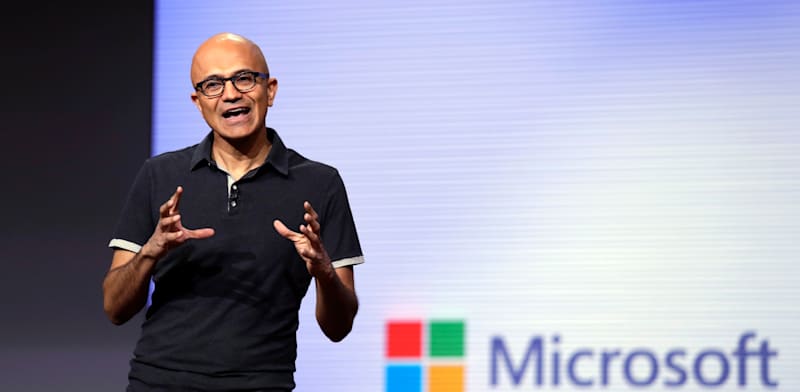 "מנכ''ל מיקרוסופט, סאטיה נאדלה / צילום: ap, Elaine Thompson"