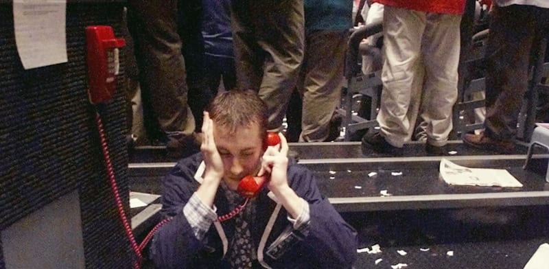 "משבר הדוט.קום בשנת 2000 בוול סטריט / צילום: ap, BETH A. KEISER"