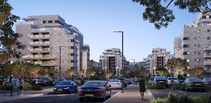 שכונת עומרים באופקים / הדמיה: אול אין