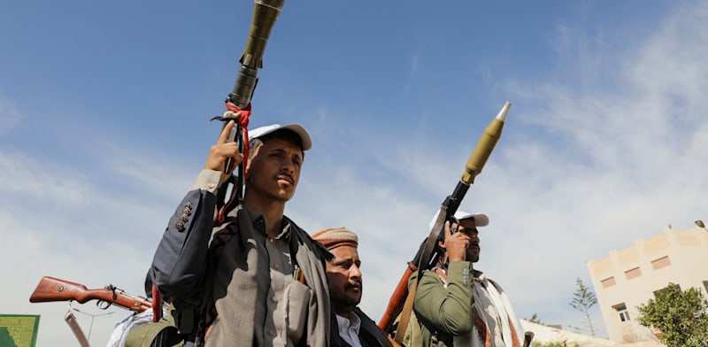Houthi rebels credit: Reuters Khaled Abdullah