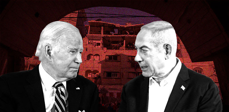 "ג'ו ביידן ובנימין נתניהו / צילום: צילומים: AP, עיבוד: טלי בוגדנובסקי"