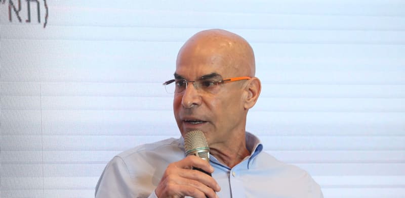 "משה (שיקו) זאנה, מנכ''ל רכבת ישראל, בכנס התשתיות של גלובס / צילום: שלומי יוסף"