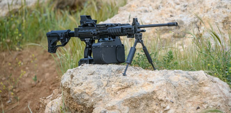 IWI Arbel system installed on Negev machine gun  credit: IWI