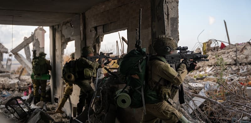 IDF soldiers in action in the Gaza Strip  credit: IDF Spokesperson