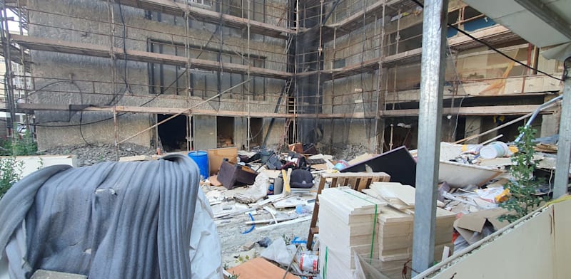 פרויקט התמ"א ברחוב קורקידי בתל אביב / צילום: בוריס&nbsp;חמינוב