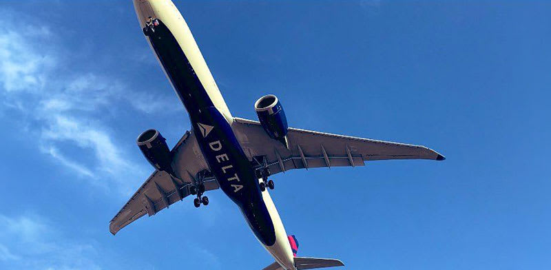 "מטוס של חברת דלתא איירליינס / צילום: מיכל רז־חיימוביץ'"