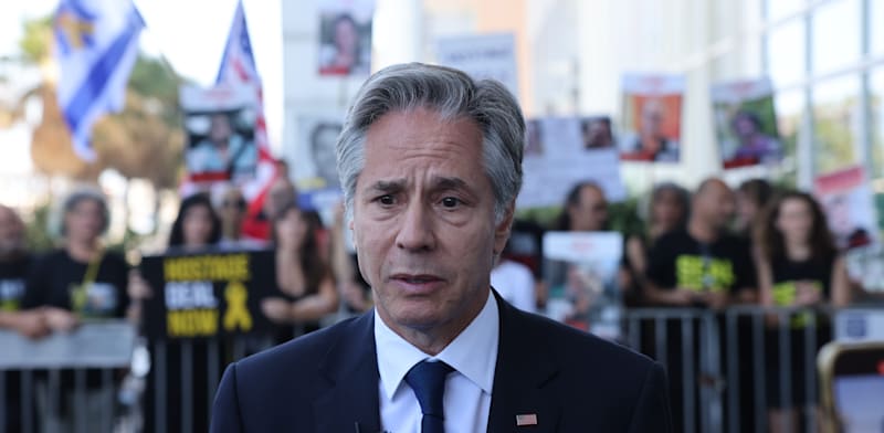 "ביקור מזכיר ארה''ב אנתוני בלינקן בישראל, חודש יוני / צילום: תומר אפלבאום/''הארץ''"