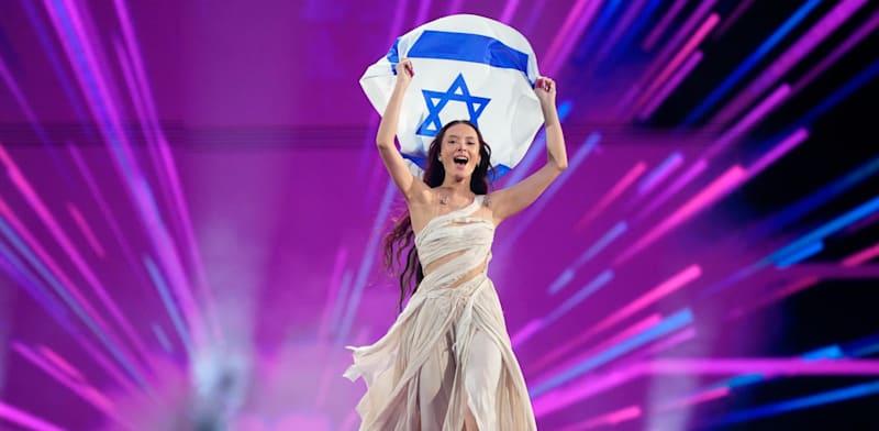 "עדן גולן בכניסה לארנה במאלמו, שבדיה, באירוויזיון 2024 / צילום: ap, Martin Meissner"