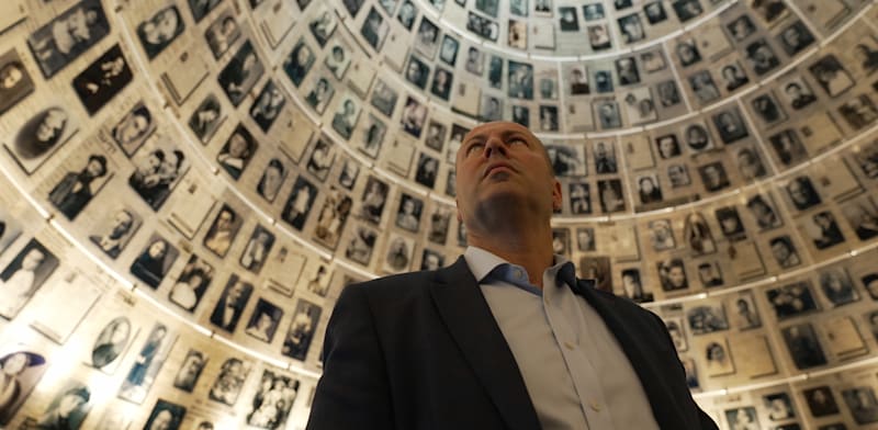 Josh Frydenberg on a visit to Yad Vashem  credit: Personal photo