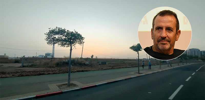 / צילום: ב, שבו מתוכנן להיבנות הפרויקט העתידי. בעיגול: איל וולדמן / צילומים: טלי בוגדנובסקי, איל יצהר"