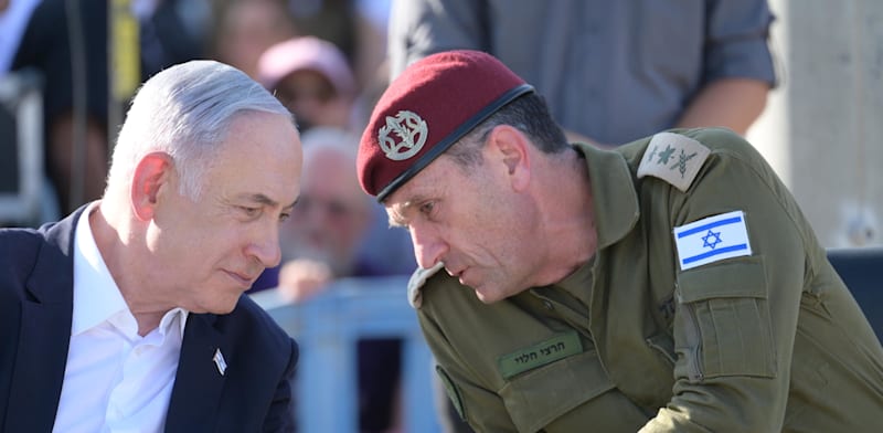 הרמטכ''ל הרצי הלוי וראש הממשלה בנימין נתניהו / צילום: עמוס בן גרשום - לע''מ