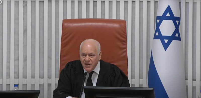 ממלא-מקום נשיא בית המשפט העליון, השופט עוזי פוגלמן, בדיון בבג''ץ בעתירה לסגירת שדה תימן / צילום: דוברות הרשות השופטת