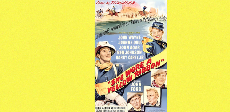 "כרזת הסרט She Wore a Yellow Ribbon / צילום: ויקיפדיה"