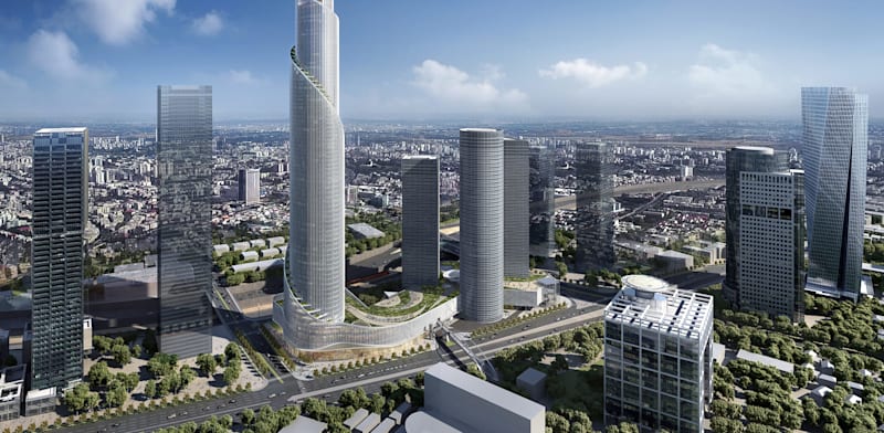 / צילום: הספירלה / הדמיה: KPF"