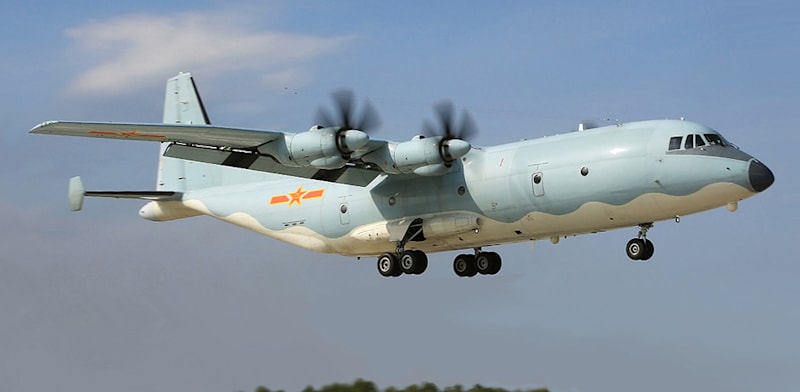 "מטוס תובלה סיני מדגם Y-9. על בסיס מטוס זה נבנה הדגם המתקדם של סין / צילום: ויקיפדיה, Alecsandr Martynov"