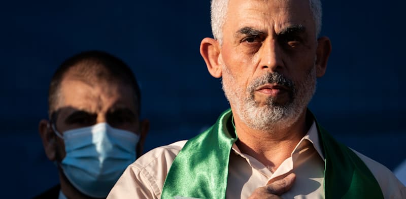 "יחיא סינוואר ב-2021 / צילום: ap, John Minchillo"