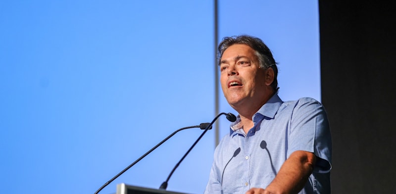 "מנכ''ל התנועה הקיבוצית, ליאור שמחה, בכנס התנופה הקיבוצית / צילום: שלומי יוסף"