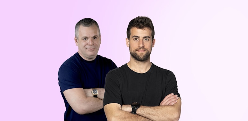 "נדב שובל, מייסד אופן ווב, ואבישי אברהמי, מייסד ומנכ''ל Wix / צילום: אופן ווב, אלן צצקין"