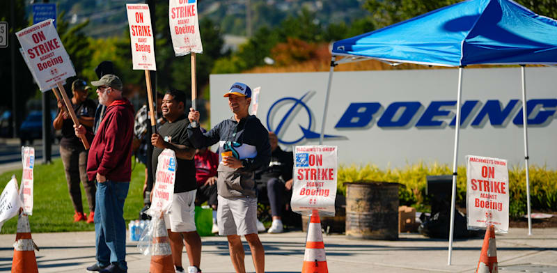 "שביתת עובדי בואינג / צילום: ap, Lindsey Wasson"