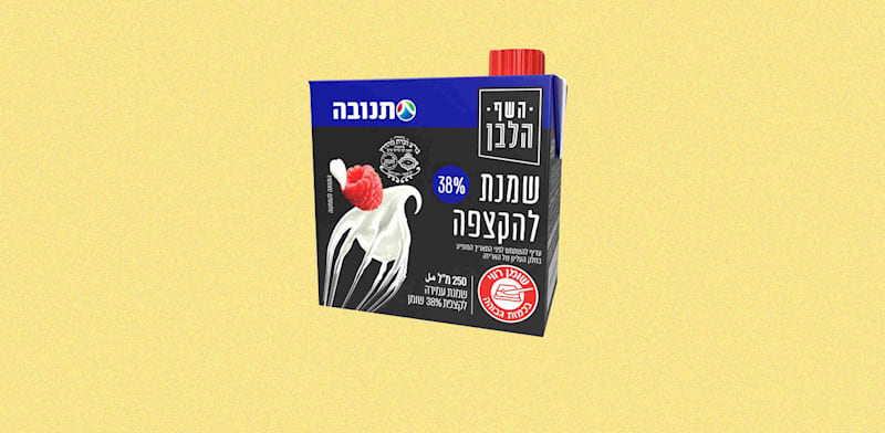 "שמנת מתוקה של תנובה / צילום: צילום מסך"