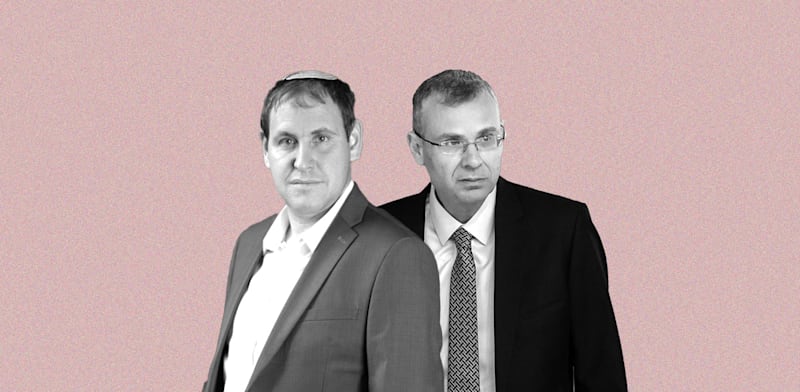 "שר המשפטים יריב לוין ועו''ד בן ציון פיגלסון, האפוטרופוס הכללי במשרד המשפטים / צילום: מרים אלסטר - פלאש 90, אתר משרד המשפטים"