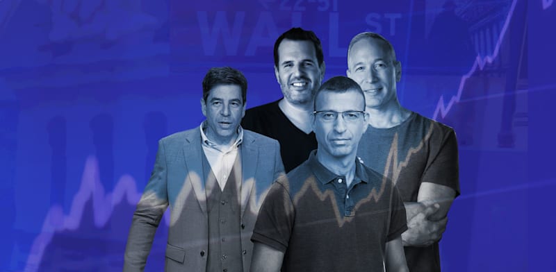 "דניאל שרייבר ושי וינינגר, קובי מרנקו ואייל פסו / צילום: בן קלמר, יח''צ, נאסד''ק"