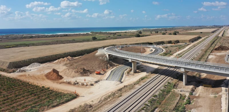 "עבודות להרחבת מסילת הברזל / צילום: דוברות רכבת ישראל"