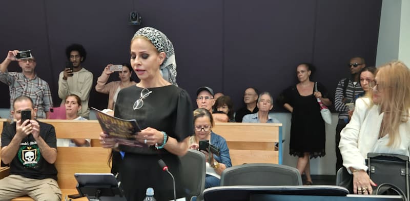 "ענבל אור בבית המשפט / צילום: ניצן שפיר"