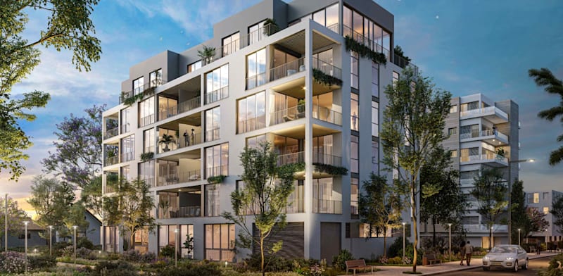 פרויקט פינוי בינוי ברחוב ברודצקי בשכונת רמת אביב בתל אביב / הדמיה: וויופוינט