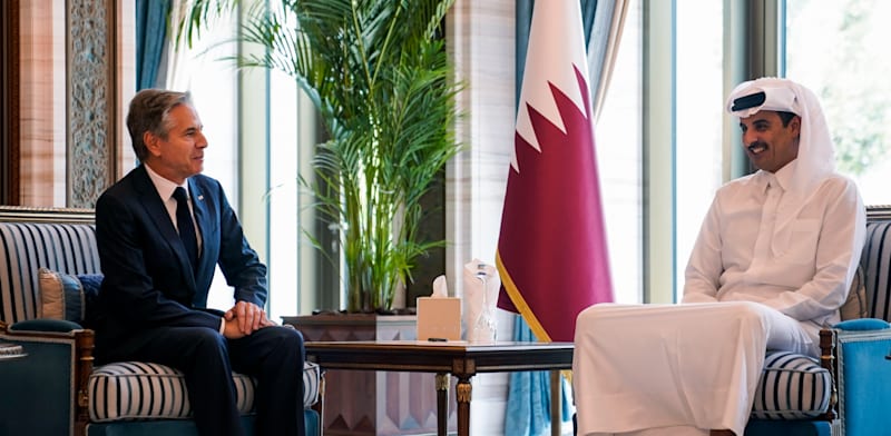 "האמיר תמים נפגש עם מזכיר ארה''ב בלינקן, בסוף אוקטובר / צילום: ap, Nathan Howard"