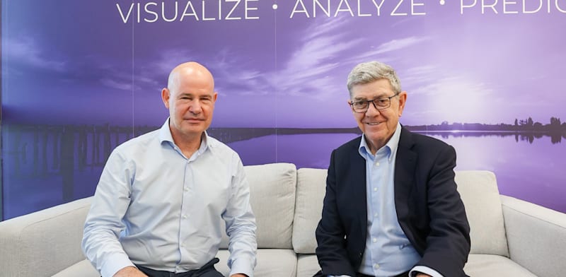 Odysight chairman Benad Goldwasser and CEO Yahu Ofer credit: Shlomi Yosef