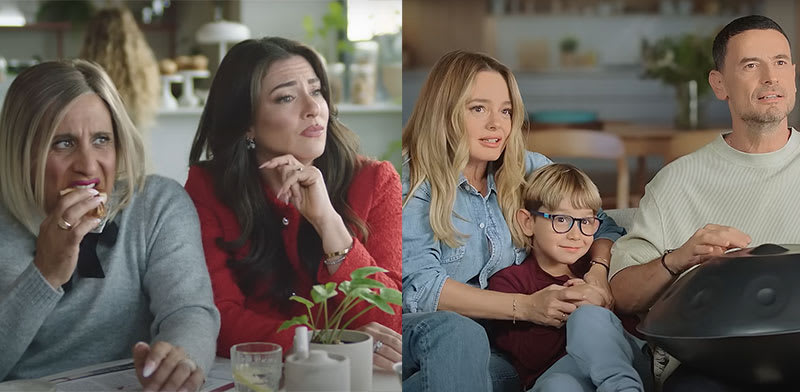 "מתוך הפרסומות של קופ''ח כללית ושל קופ''ח מכבי / צילום: צילומי מסך מתוך הפרסומות"