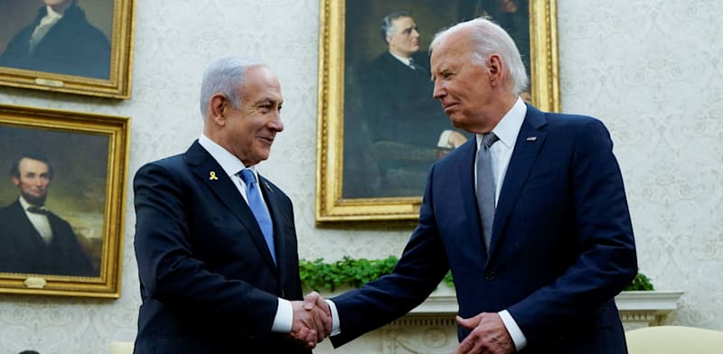 הפגישה האחרונה של ביידן ונתניהו בבית הלבן, סוף יולי / צילום: Reuters, Elizabeth Frantz