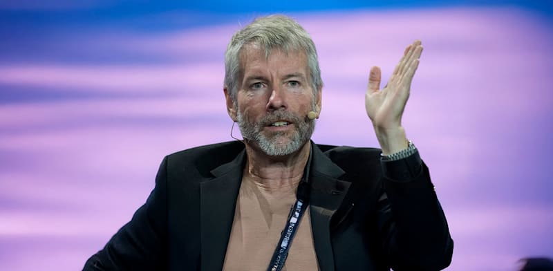 "מייקל סיילור, מנכ''ל ויו''ר מיקרוסטרטג'י / צילום: ap, Rebecca Blackwell"