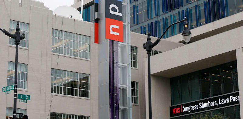 "מטה NPR בוושינגטון. רשת הרדיו הציבורית של ארה''ב / צילום: ap, Charles Dharapak"