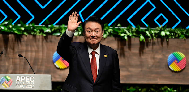 "נשיא דרום קוריאה לשעבר, יון סוק יאול / צילום: ap, Fernando Vergara"