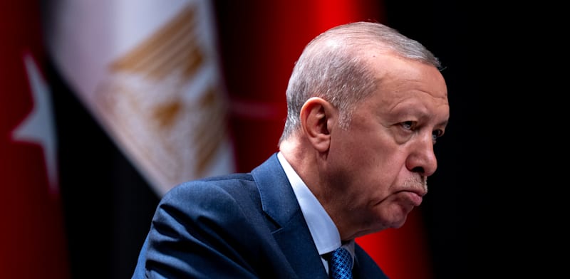 הספינים לא עזרו לו. נשיא טורקיה ארדואן / צילום: ap, Francisco Seco