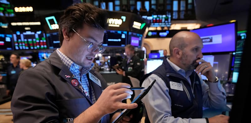 "רצפת המסחר בבורסת וול סטריט / צילום: ap, Richard Drew"