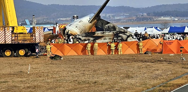 "התרסקות המטוס בקוריאה הדרומית / צילום: Reuters, Kazuki Koike"
