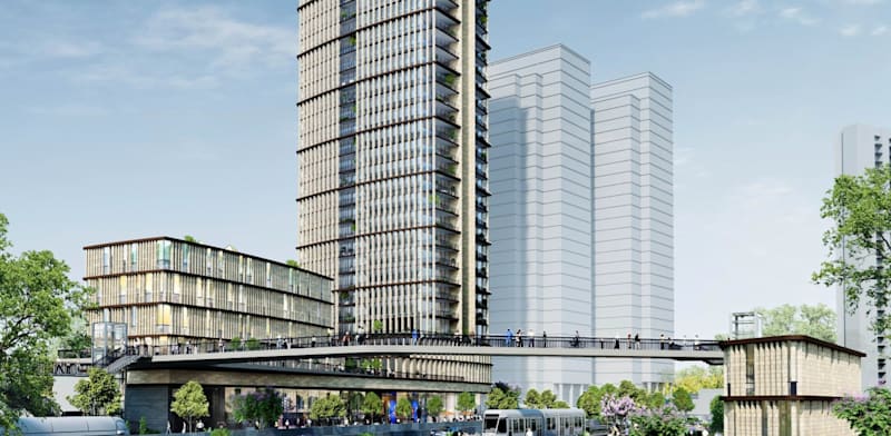 מגדל עמק הצבאים בירושלים / הדמיה: יסקי מור סיון אדריכלים ו־AA STUDIO