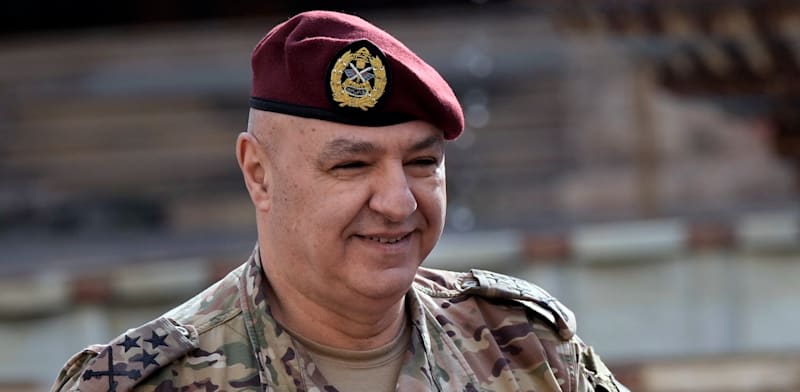 "גנרל ג'וזף עון, נשיא לבנון הנבחר / צילום: Associated Press, Bilal Hussein"