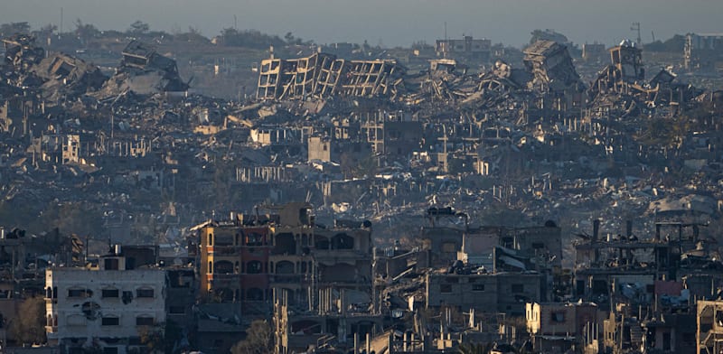 "הריסות ברצועת עזה / צילום: ת ברצועת עזה / צילום ארכיון: ap, Ariel Schalit"