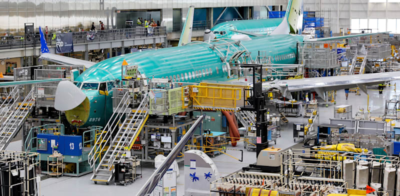 "מטוסי בואינג 737 במתקן של החברה בוושינגטון. לא עומדת בקצב / צילום: ap, Jennifer Buchanan"