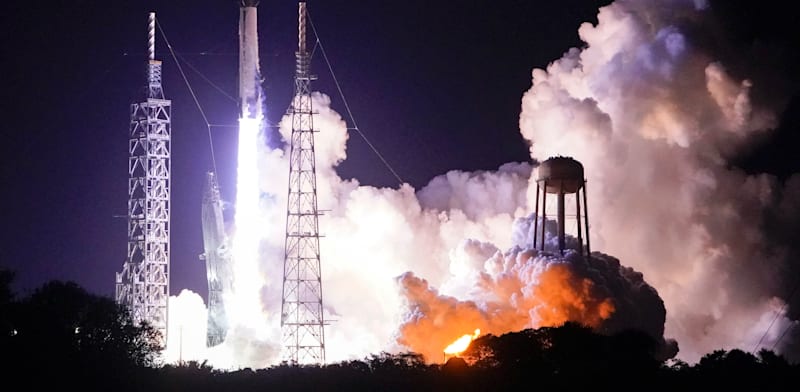 "שיגור הטיל של Blue Origin / צילום: ap, John Raoux"