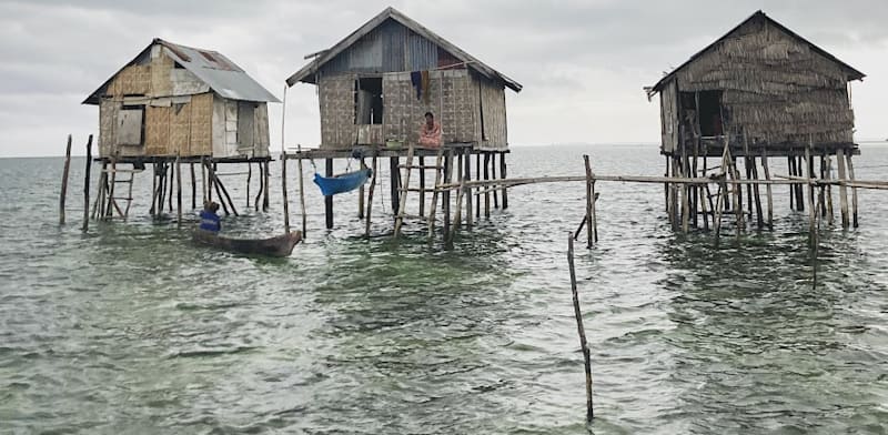 "מגורי שבט הבג'או באינדונזיה / צילום: באדיבות ד''ר וונקי אריאנדו"