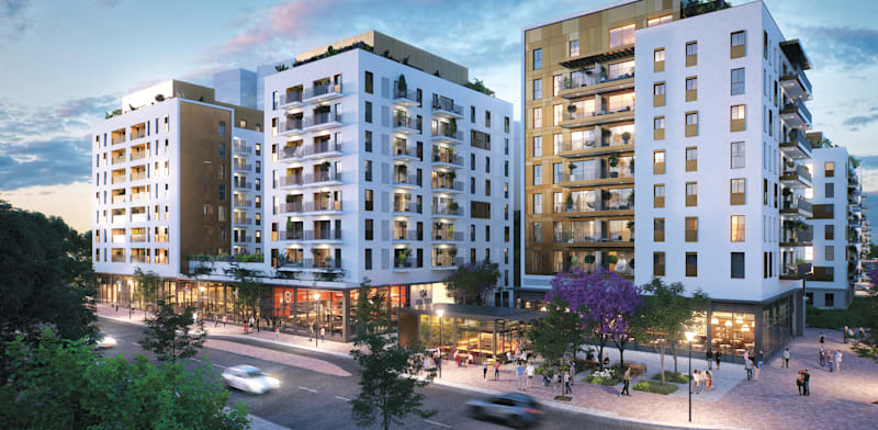 פרויקט יפו תל אביב של צמח המרמן לוישטין ודוניץ אלעד / הדמיה: 3dvision