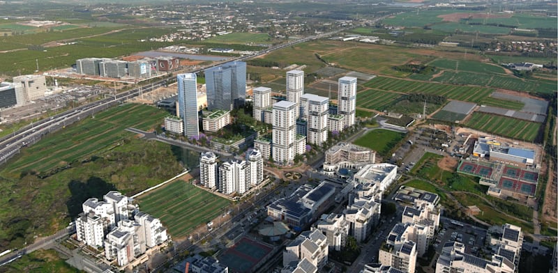 מתחם קניאל בכפר סבא / הדמיה: משרד כנען שנהב