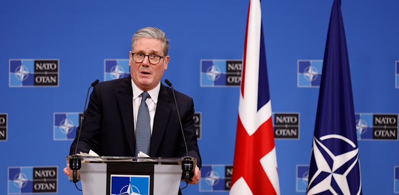 "סטארמר בפסגה שהתקיימה בבריסל. זכה לכיסא של כבוד / צילום: ap, Omar Havana"