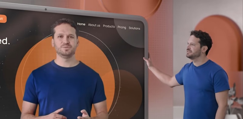 "מנכ''ל D-ID והאווטאר ההיפר-ריאליסטי שלו / צילום: צילום מסך מיוטיוב"