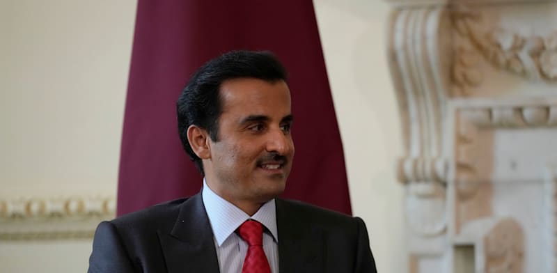 "אמיר קטאר, שייח' תמים בן חמד אאל ת'אני / צילום: ap, Matt Dunham"